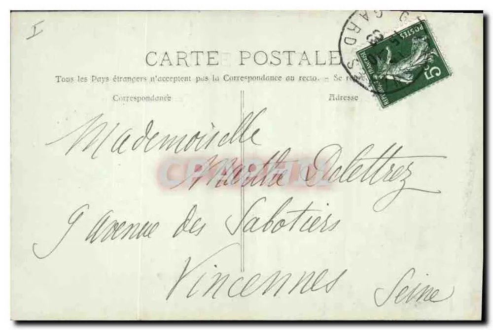 Nîmes - La Maison Carrée & das Theater — Verleger: Léonard, Nîmes, n° 2338 - Rückseite