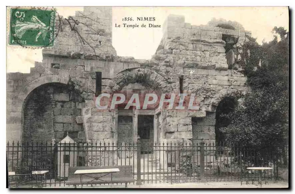 Nîmes — O Templo de Diana — Editor F.B.E.P. - Frente