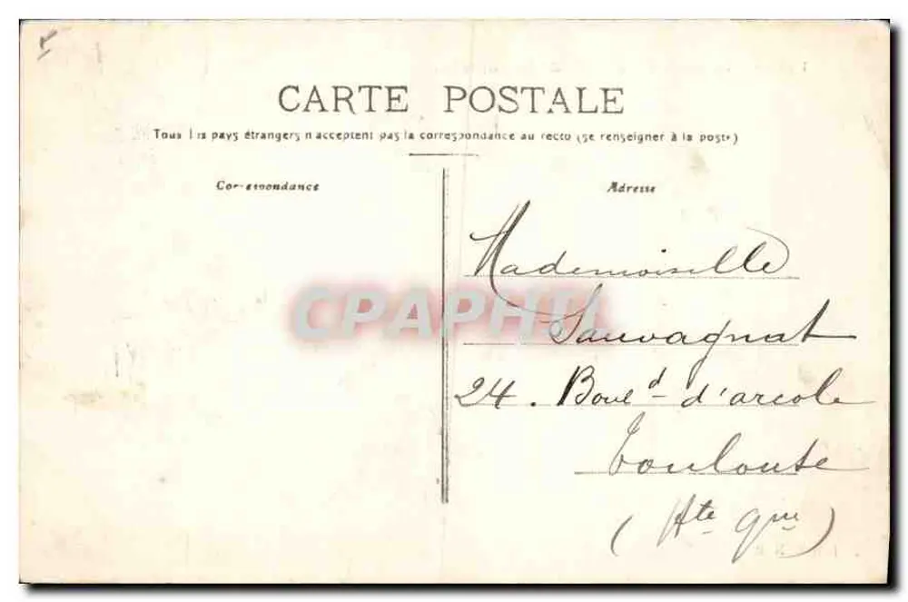Nîmes — Der Fontaine-Garten — J.B. EN - Rückseite