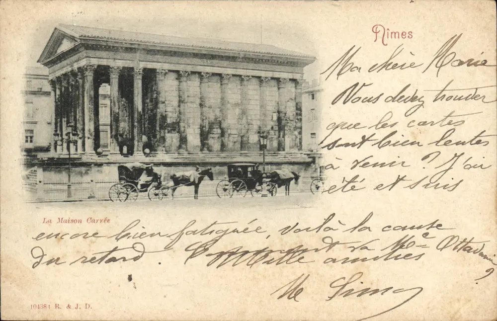 La Maison Carrée — Nîmes — R. & J. D. n° 104381 - Frente