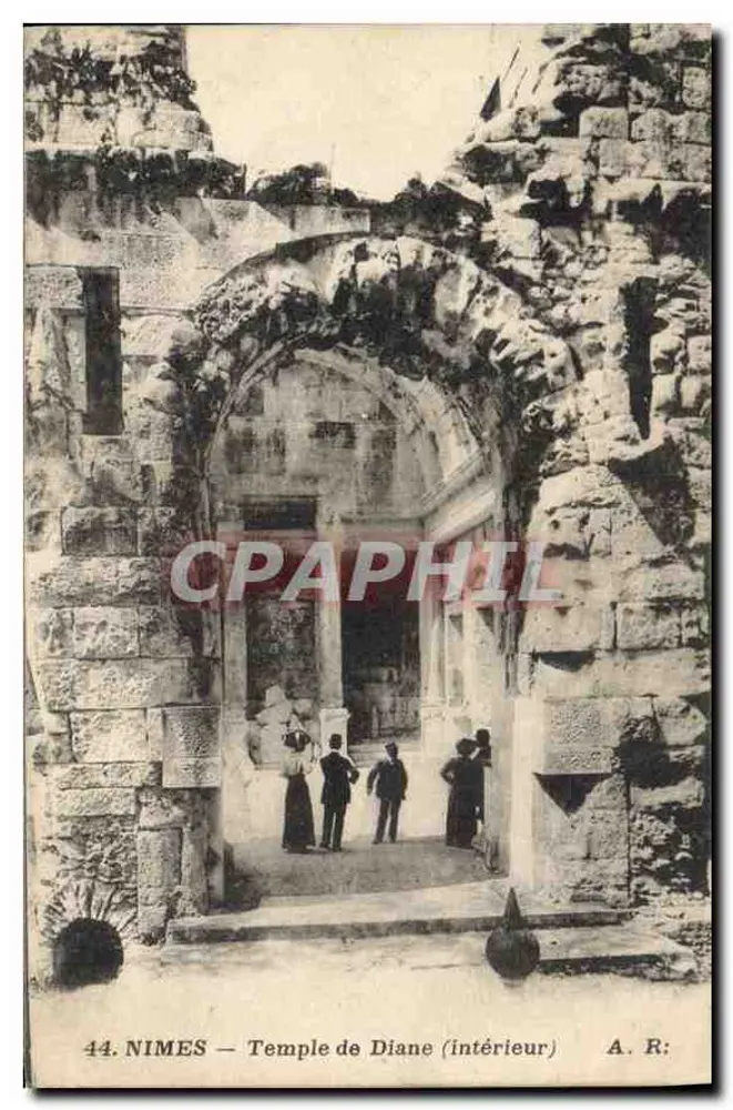 Nîmes — Templo de Diana (interior) — A. R. n°44 - Frente