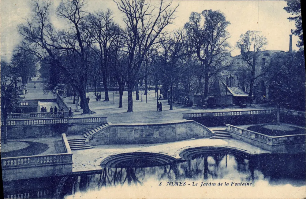 Nîmes - Der Garten der Fontaine — Serie 8, Verlag nicht sichtbar - Vorderseite