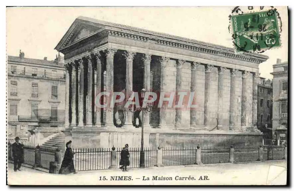 Nîmes — A Maison Carrée — AR. N°15 - Frente
