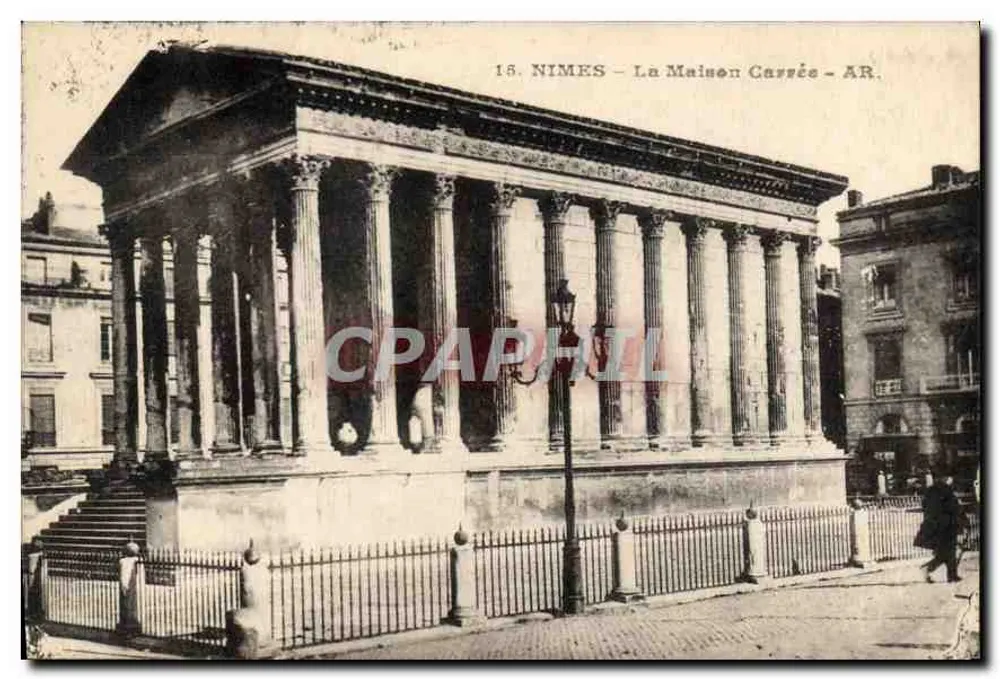 Nîmes — A Casa Quadrada — AR. - Frente