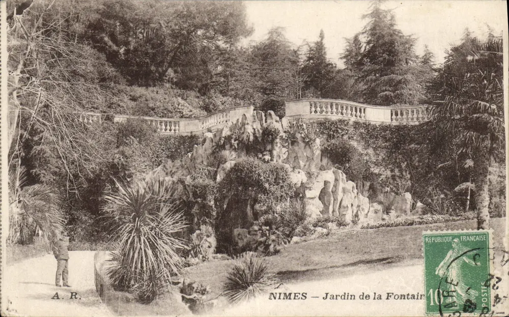 Nîmes — Jardin de la Fontaine — A.R. Verlag - Vorderseite