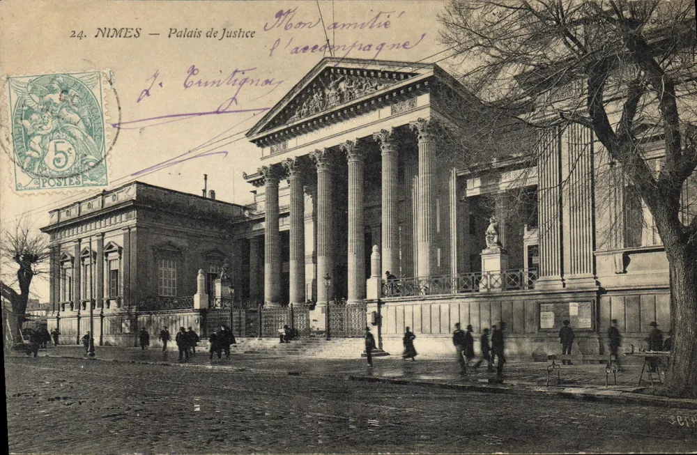 Nîmes — Palácio de Justiça — editor anônimo, n° 24 - Frente