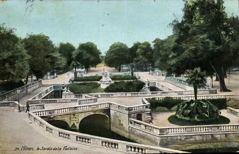 Nîmes - der Garten der Fontaine — Verlag LV205 - Vorderseite