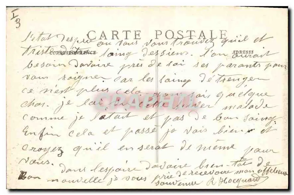 Nîmes - Os três pilares — P. Ruat, editor, Marselha — n° 1173 - Verso