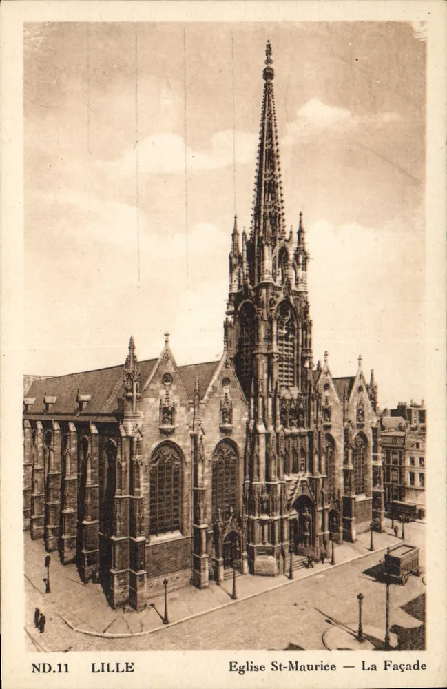 Lille — Igreja de São Maurício — A Fachada — ND.11 - Frente