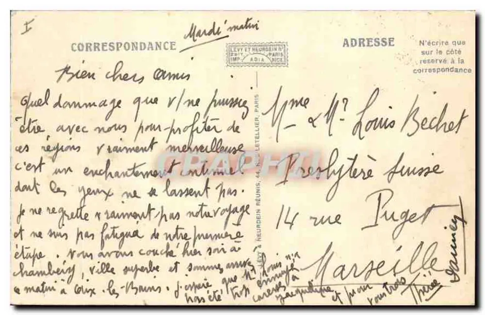 Aix-les-Bains — Abtei Hautecombe und die Chambotte — LL - Rückseite