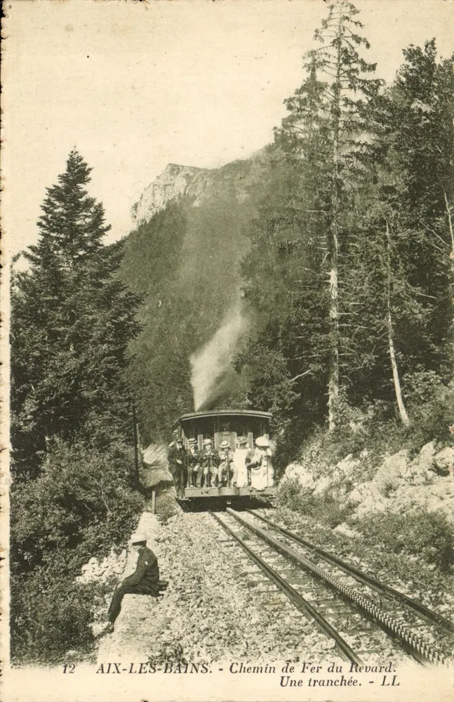 Aix-les-Bains — Chemin de Fer du Revard — Una trinchera — LL - Anverso