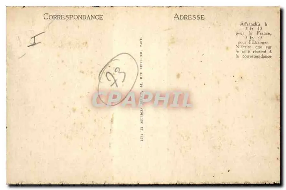 Aix-les-Bains — Chemin de Fer du Revard — Una trinchera — LL - Reverso