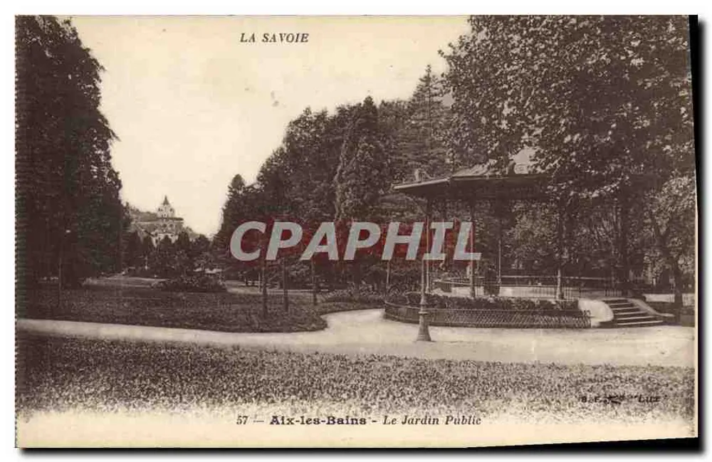 Aix-les-Bains - O Jardim Público — editor 'La Savoie' n°57 - Frente