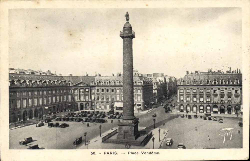 Paris — Praça Vendôme — editor desconhecido, n° 50 - Frente
