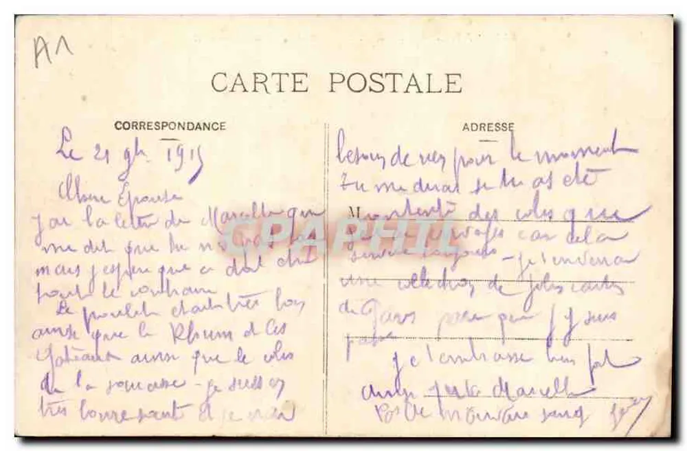 Paris – Senat und Luxembourg-Garten — M. J. n° 543 - Rückseite