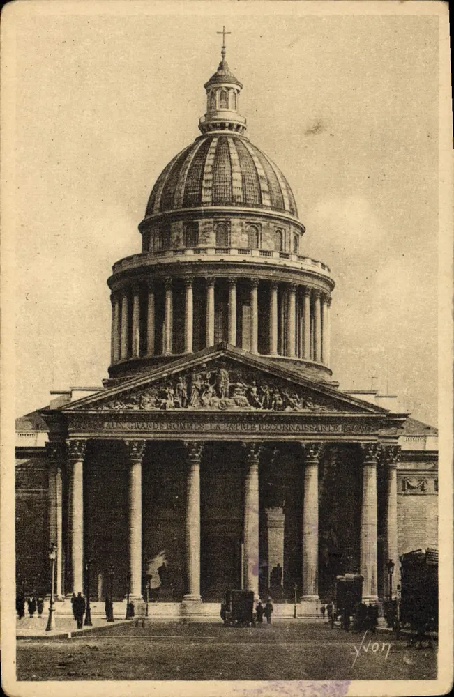O Panteão — Paris — Edições de Arte Yvon, n°187 - Frente