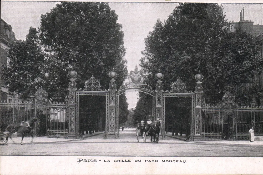 Parijs - De hekken van het park Monceau — uitgever niet geïdentificeerd, serie-nummer niet zichtbaar - Voorkant