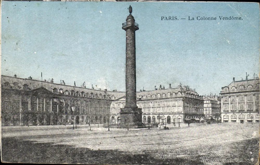 Paris — A Coluna Vendôme — Editor não identificado, número de série não visível - Frente
