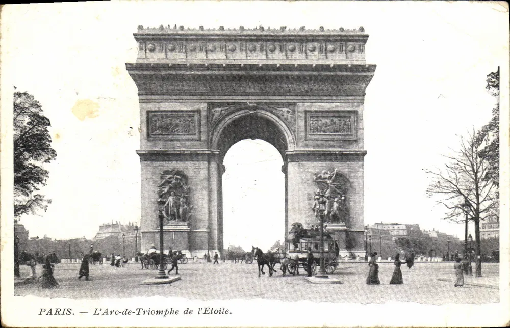 PARIS — O Arco do Triunfo da Estrela — editor não identificado - Frente