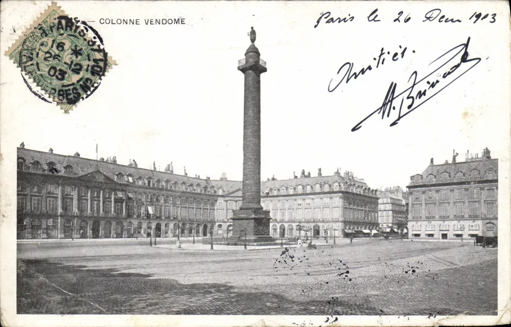 Coluna Vendôme — Paris — editor desconhecido, número de série não visível - Frente