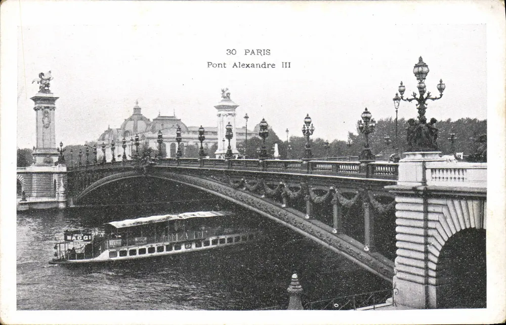 Ponte Alexandre III — Paris — editor LAGRIFFE, Paris - Frente