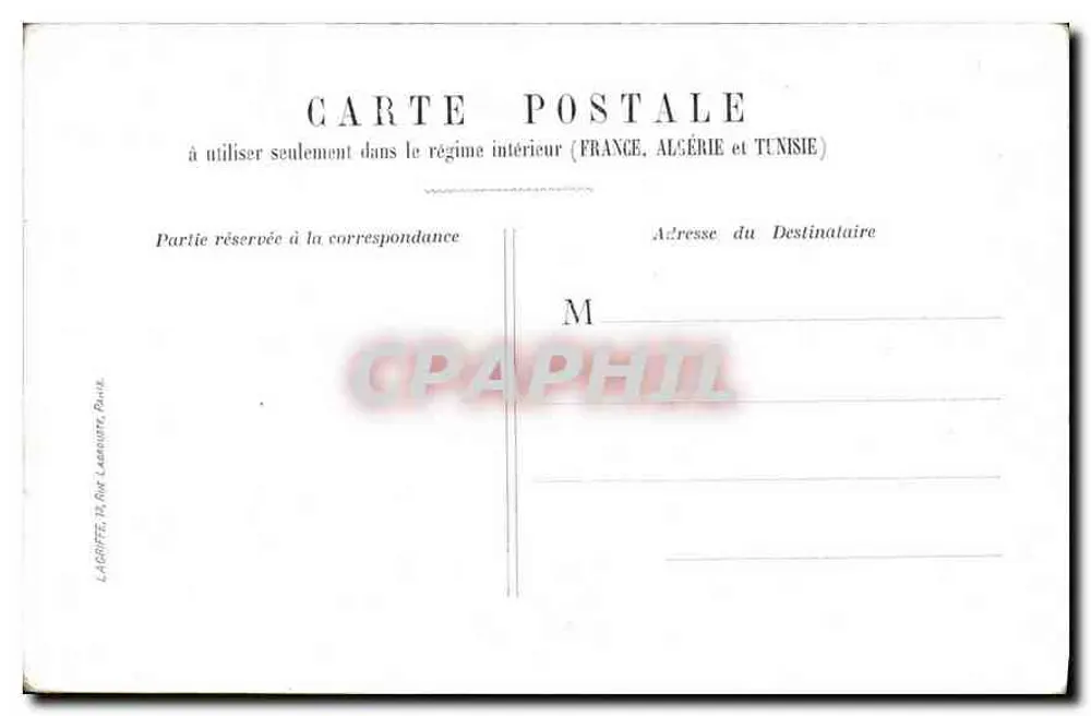 Ponte Alexandre III — Paris — editor LAGRIFFE, Paris - Verso