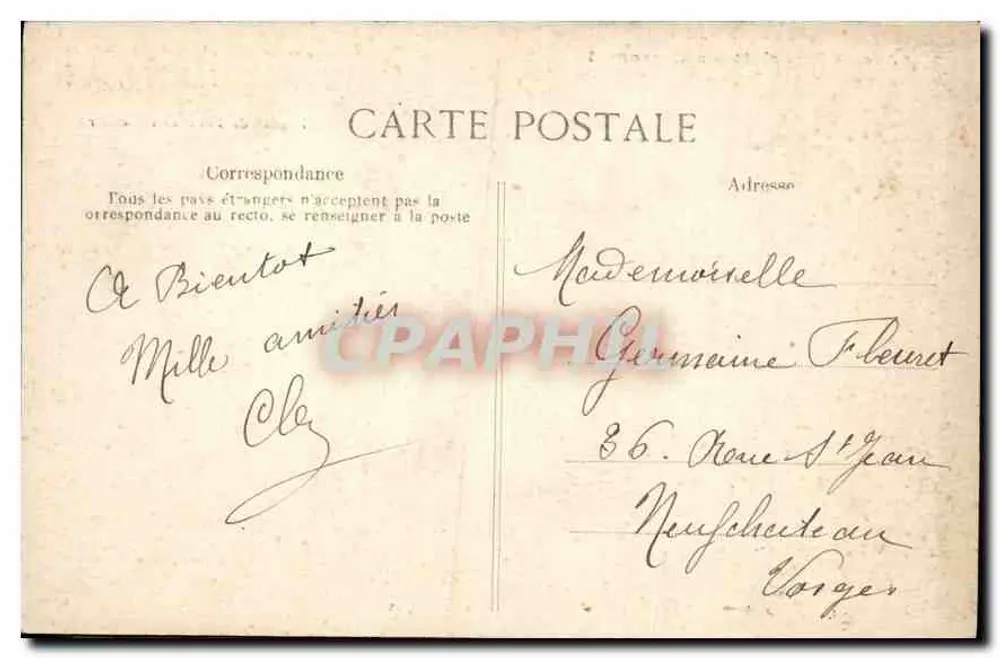 Arc de Triomphe du Carrousel — Paris — Verlag E.D. n°4254 - Rückseite