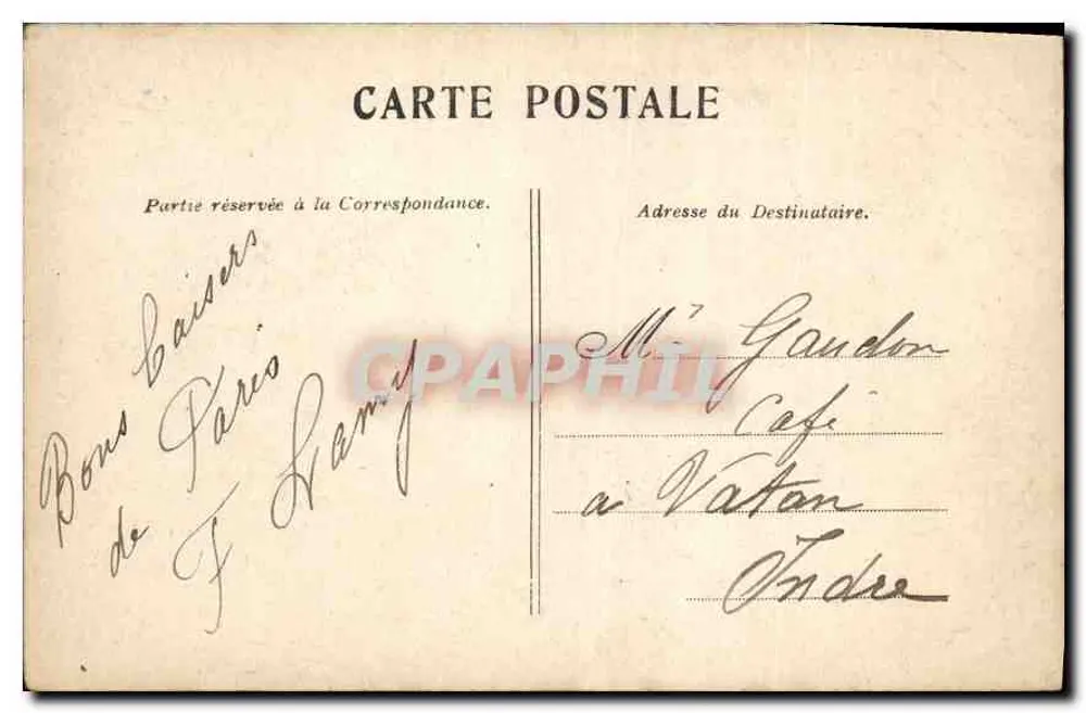 PARIS — O Grande Palácio dos Campos Elísios — Editor não visível, número de série não visível - Verso