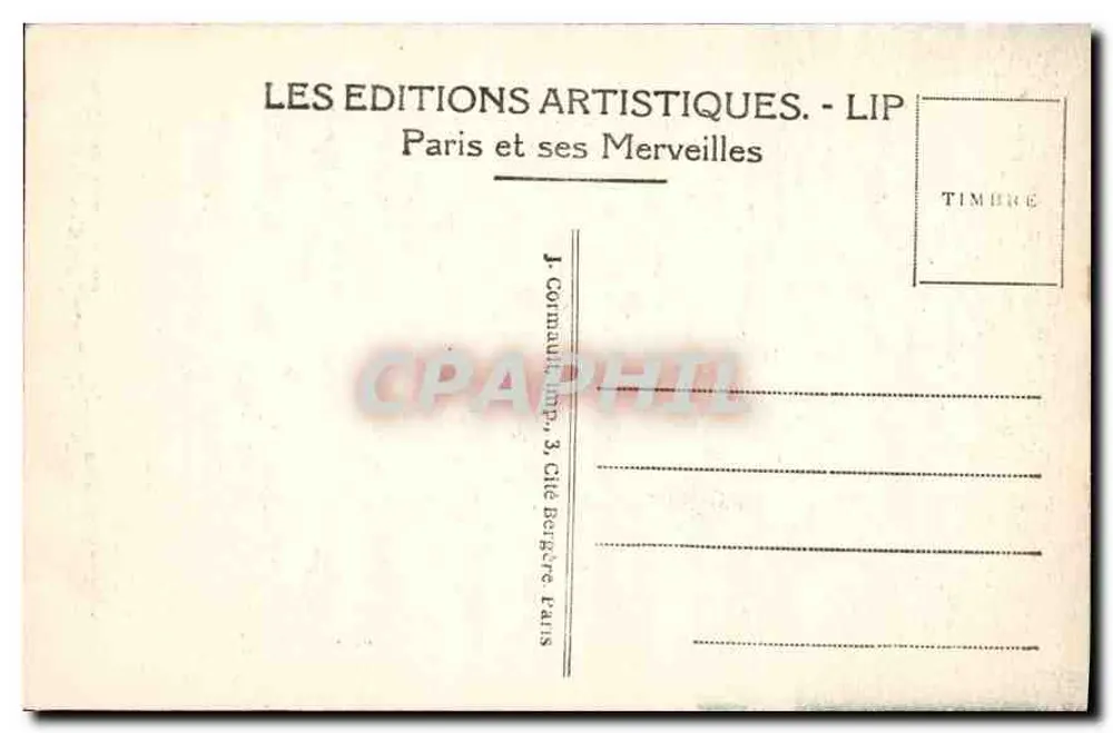 A Torre St-Jacques — Paris — Éditions Artistiques LIP - Verso