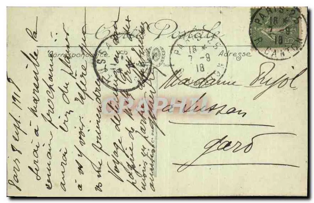 Paris — O Vale de Grâce — LL. n° 978 - Verso