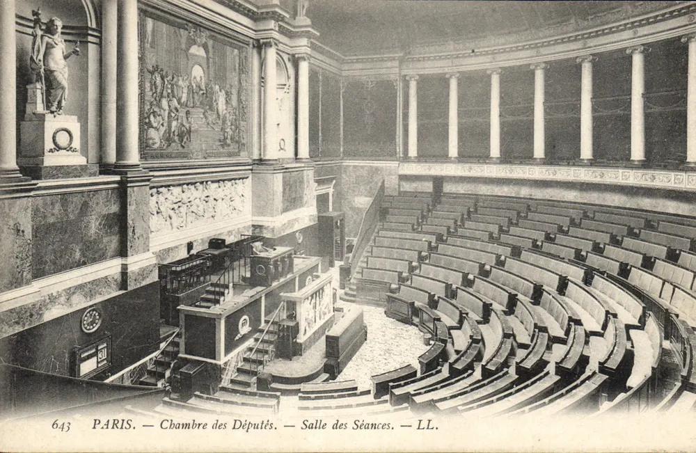Paris — Kammer der Abgeordneten — Sitzungssaal — LL. — N° 643 - Vorderseite