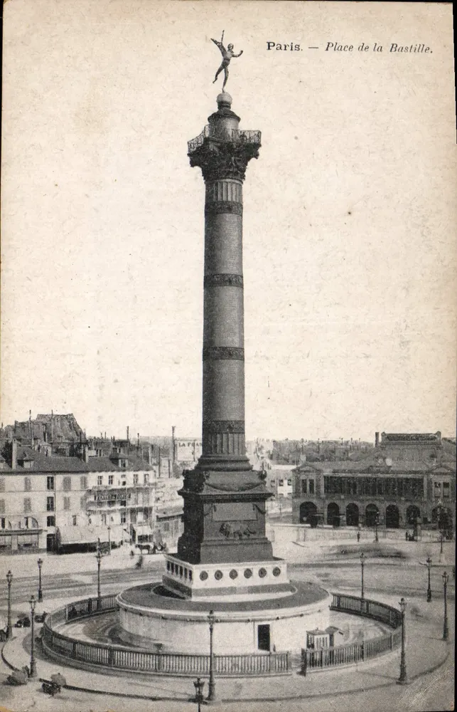 Paris — Praça da Bastilha — Coluna da Bastilha - Frente