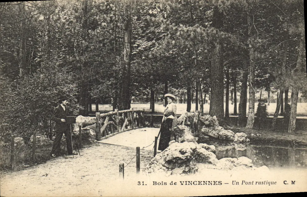 Bois de Vincennes — Um Ponte rustica — Edição Artística C.M. - Frente