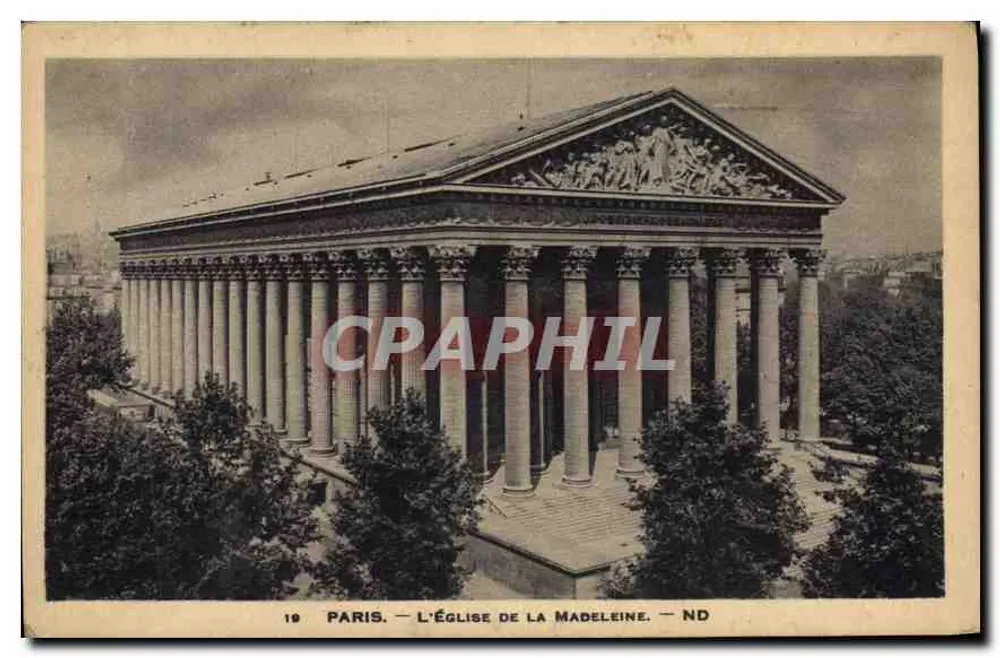 Paris — A Igreja da Madeleine — ND - Frente