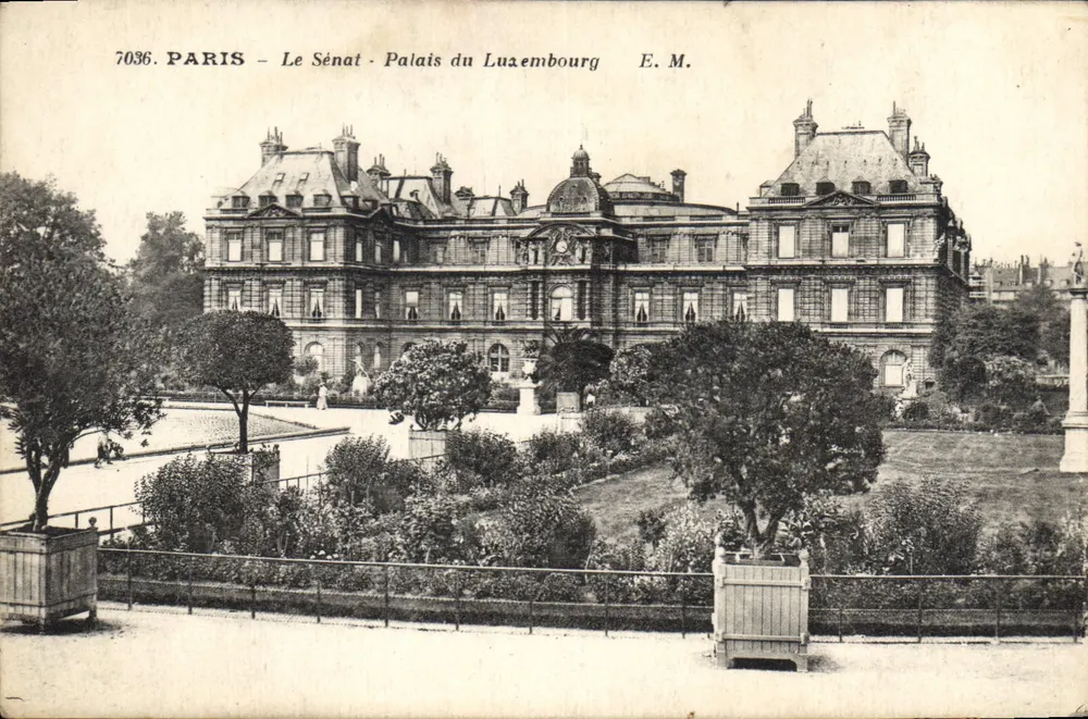 Paris - O Senado - Palácio do Luxemburgo - E.M. n°7036 - Frente