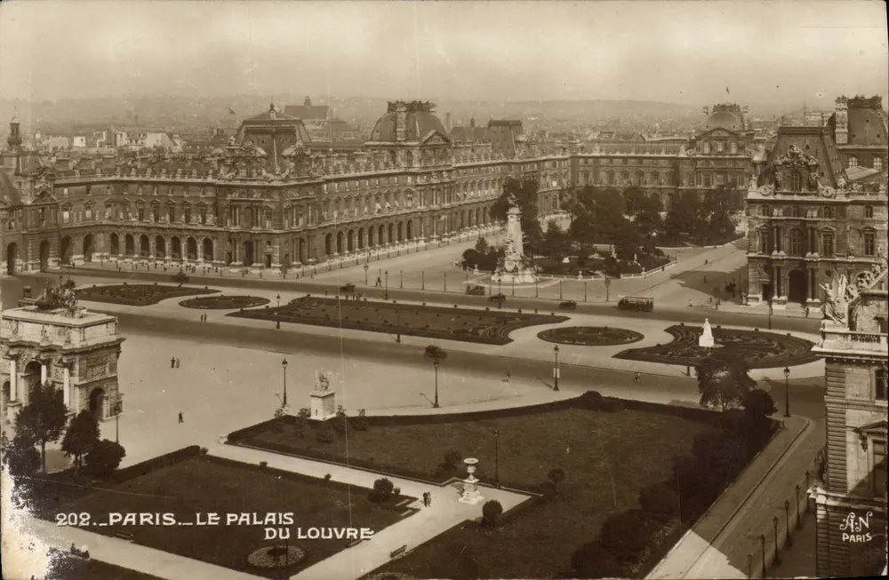 Paris — O Palácio do Louvre — A.N. Paris, n° 202 - Frente