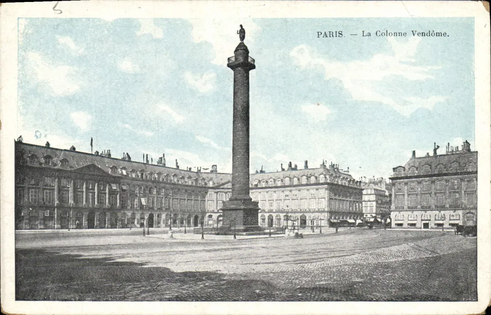 Paris — A Coluna Vendôme — Editor não identificado, número de série não visível - Frente