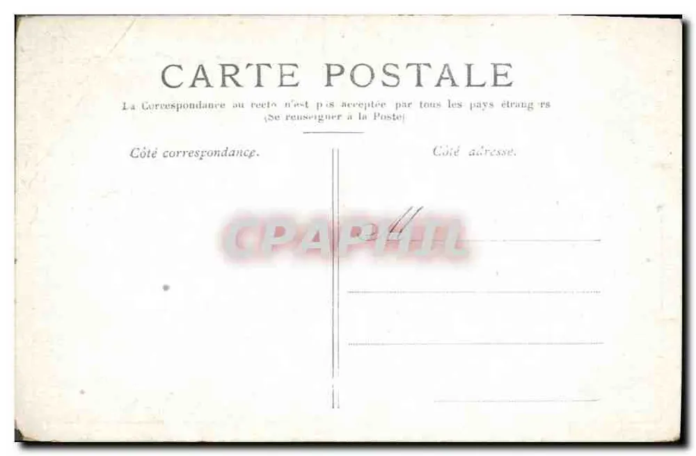 Paris — A Coluna Vendôme — Editor não identificado, número de série não visível - Verso