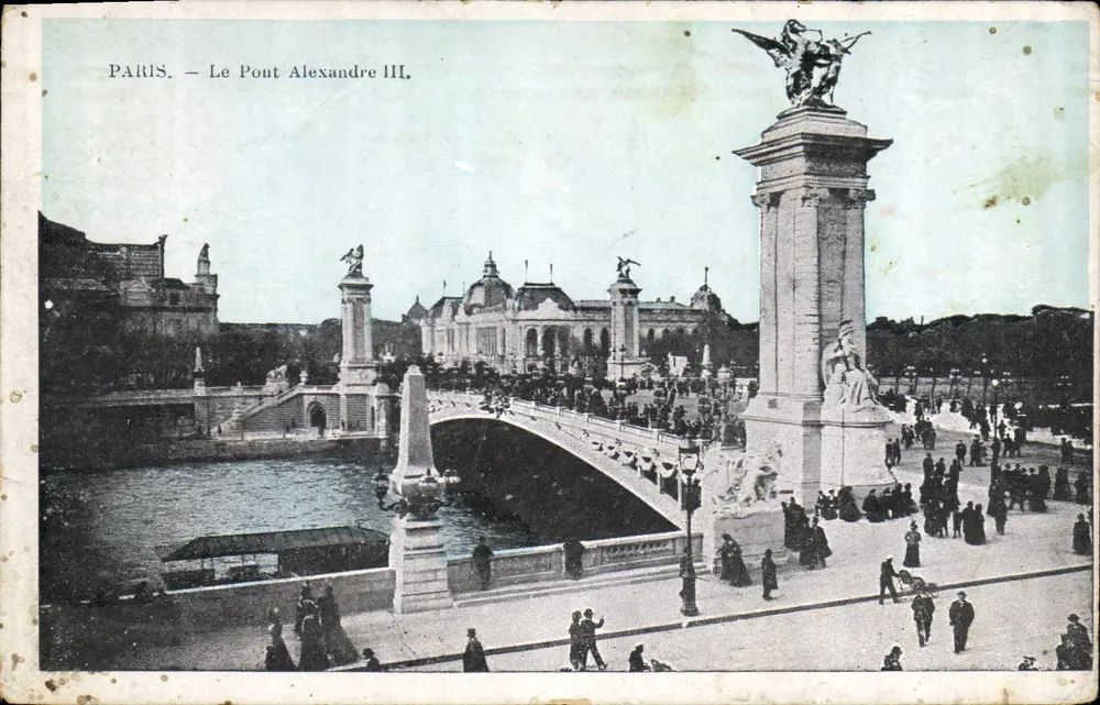 Paris — O Ponte Alexandre III — Editor não identificado, número de série não visível - Frente