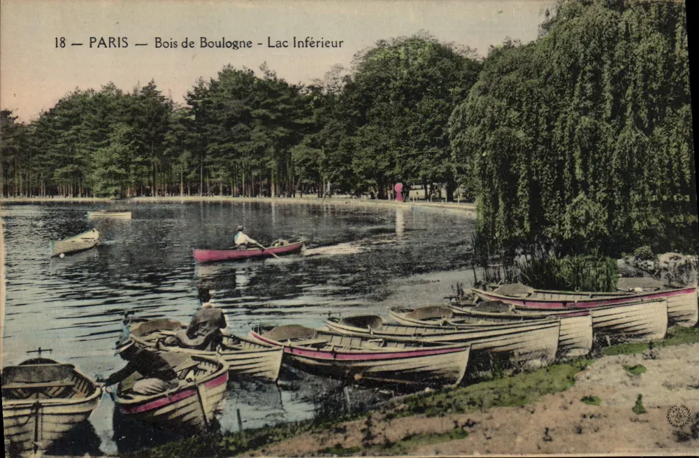 Paris — Bois de Boulogne — Unterer See — Verleger: Antike Ansichtskarte n°18 - Vorderseite