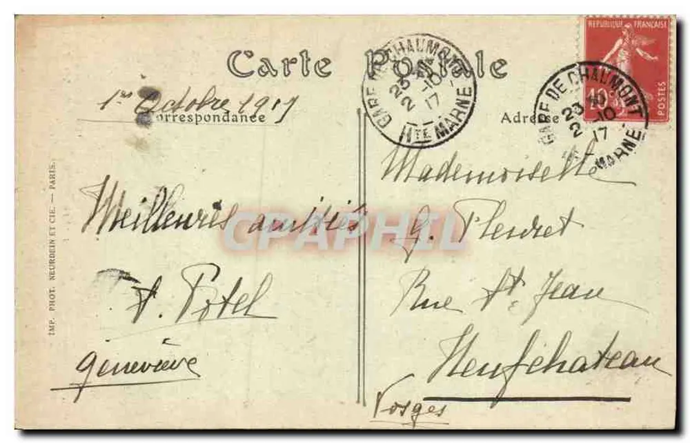 La Rosace da Santa Capela — Paris — ND. Fot. — n° 1610 - Verso
