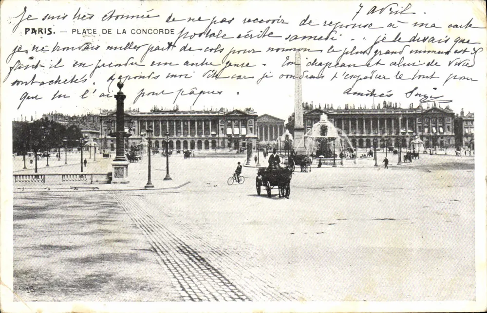 Paris — Praça da Concórdia — editor não identificado - Frente