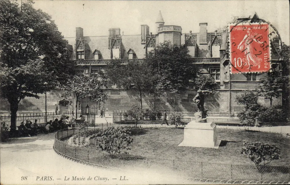 Paris — O Museu de Cluny — LL. — N° 98 - Frente