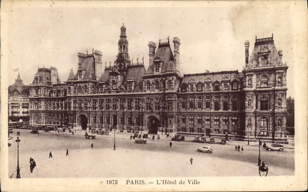 Paris — O Hôtel de Ville — 1973 - Frente