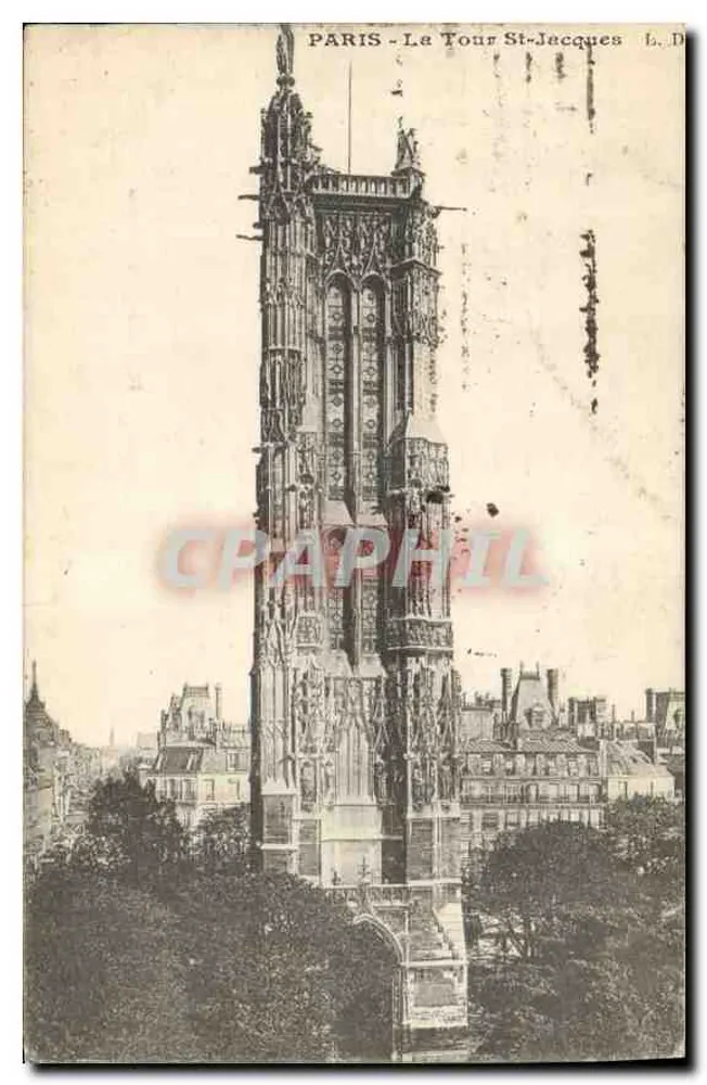 Paris - A Torre St-Jacques — L. D. editor - Frente
