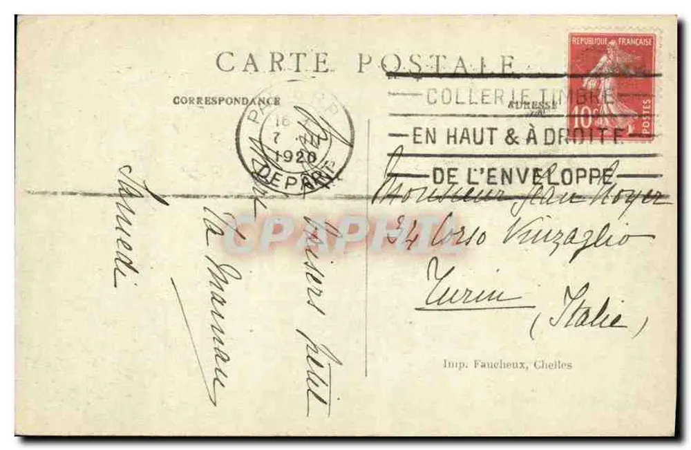 Paris - A Torre St-Jacques — L. D. editor - Verso