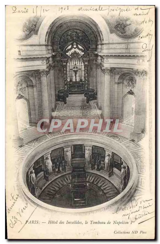 Paris — Hotel des Invalides, das Grab von Napoleon I — Collections ND Phot - Vorderseite