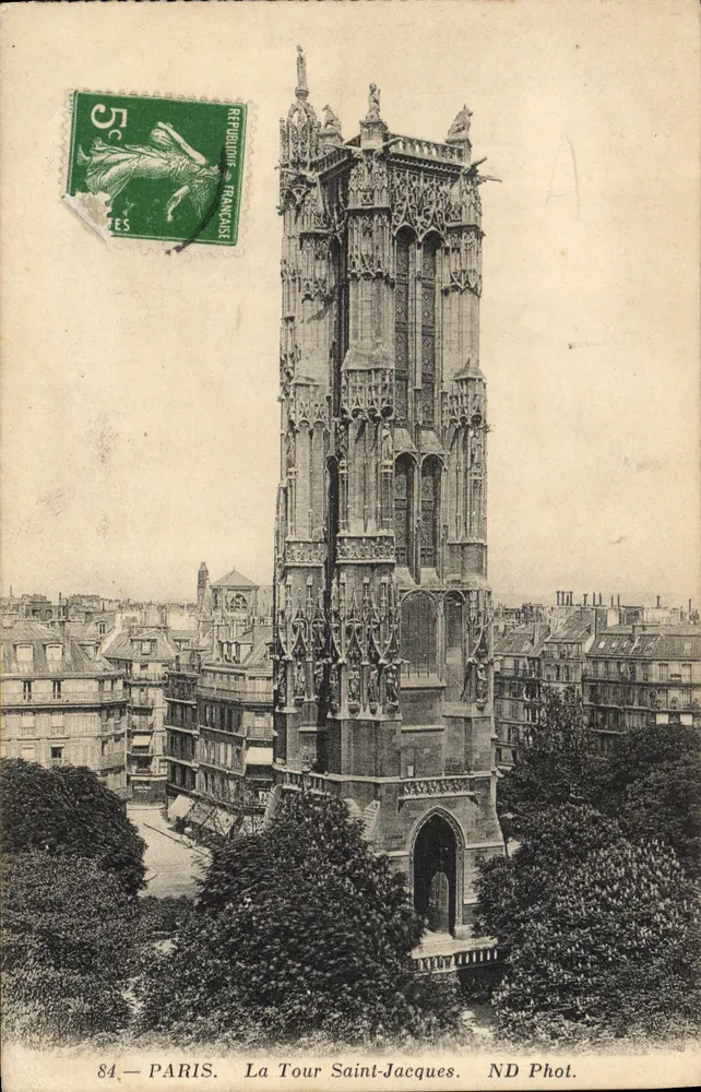 Paris — Torre Saint-Jacques — ND Phot. - Frente
