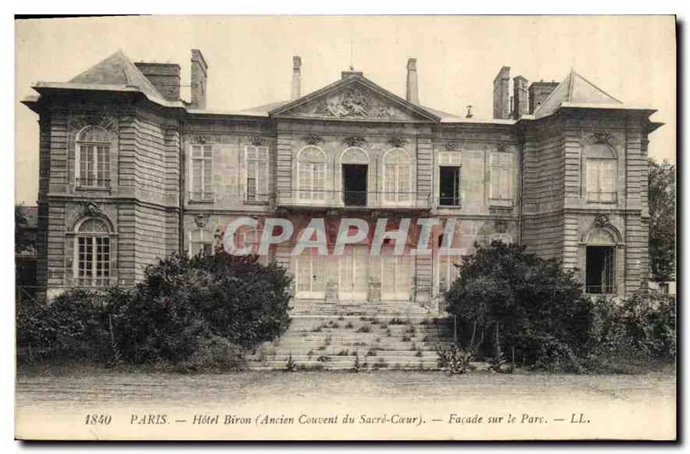 Paris — Hôtel Biron (Ehemaliges Kloster des Heiligen Herzens) — Fassade zum Park — LL. - Vorderseite