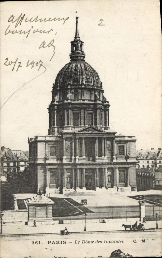 PARIS — O Domo dos Invalidos — C. M. n° 261 - Frente